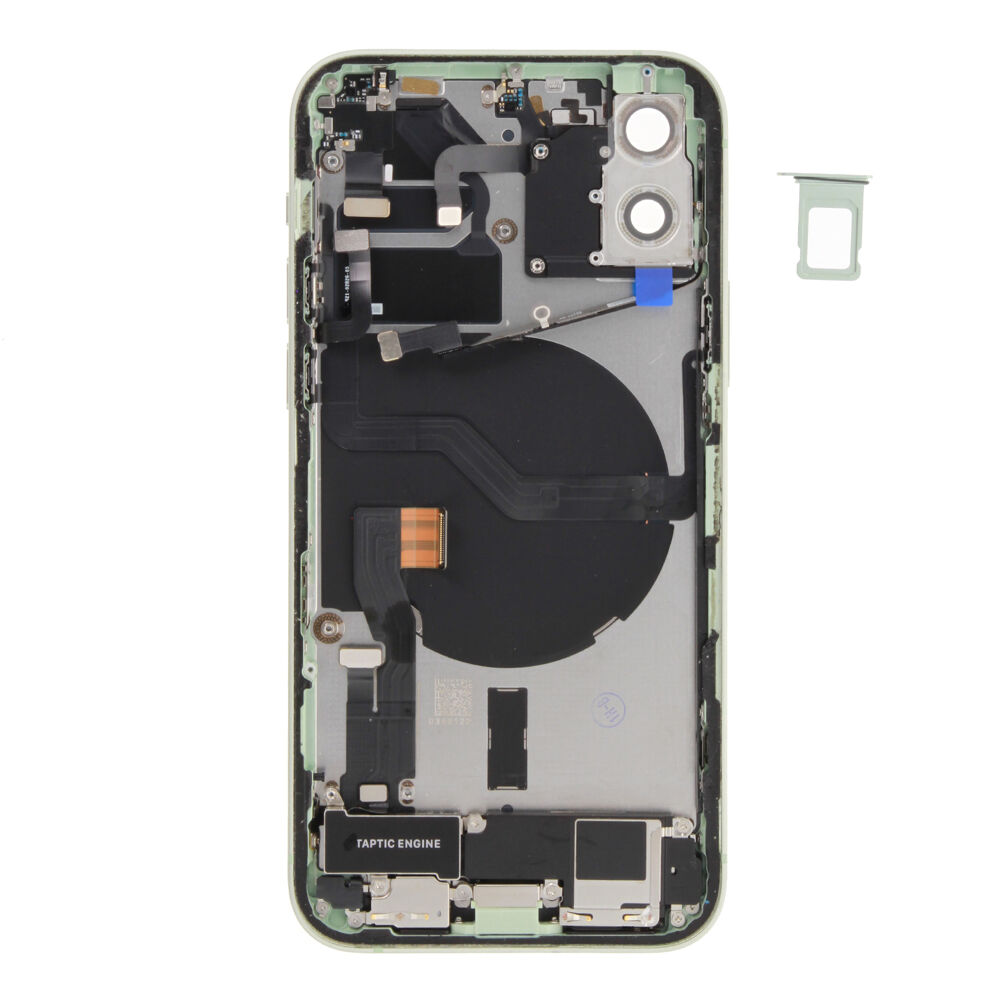 Rear Cover (Pulled A) incl. small parts - Green, For iPhone 12
