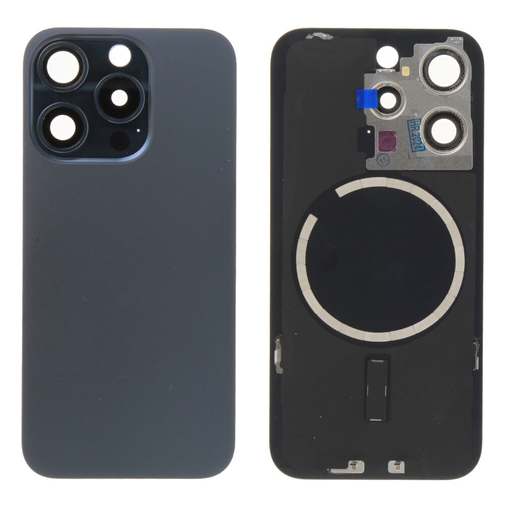 Rear Cover (excl. Logo) - Blue, For iPhone 15 Pro