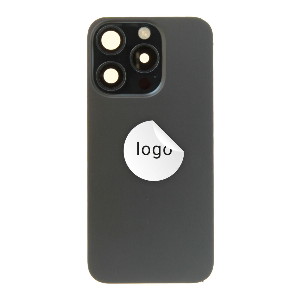 Back Glass (Pulled B) - Black, For iPhone 15 Pro