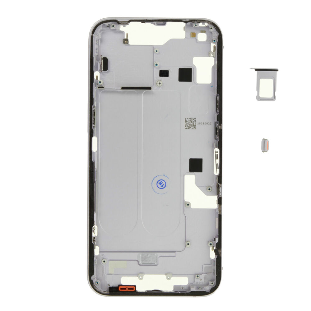 Middle Frame (Pulled A) excl. small parts - Purple, For iPhone 14