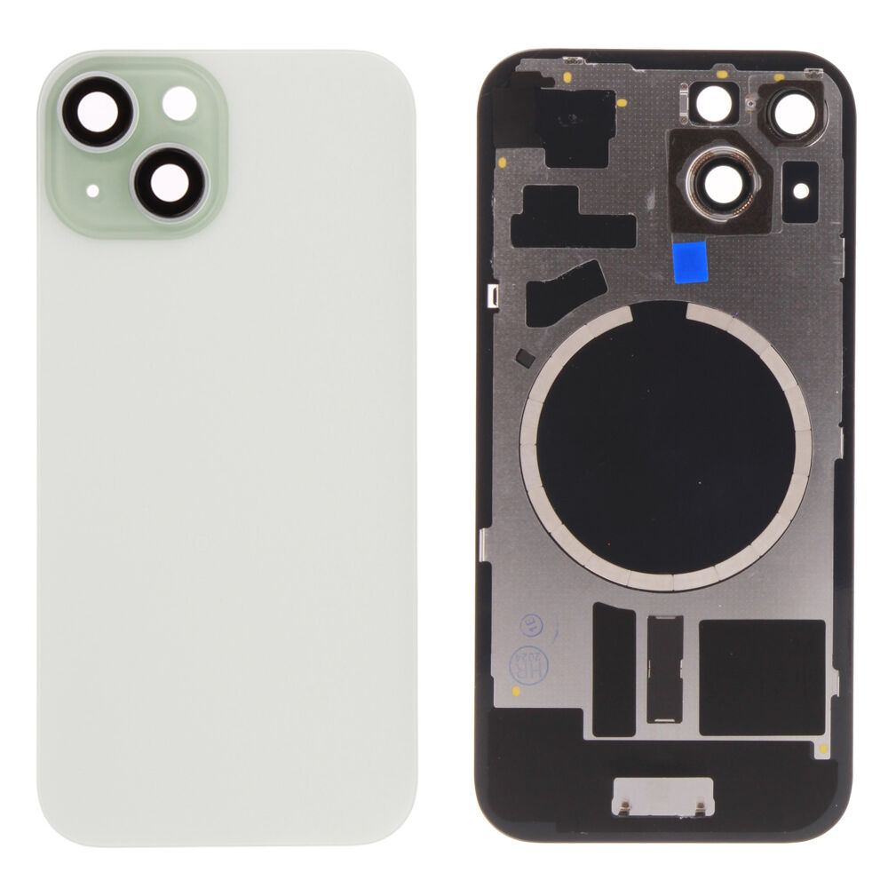 Rear Cover kit (excl. Logo) - Green, For iPhone 15