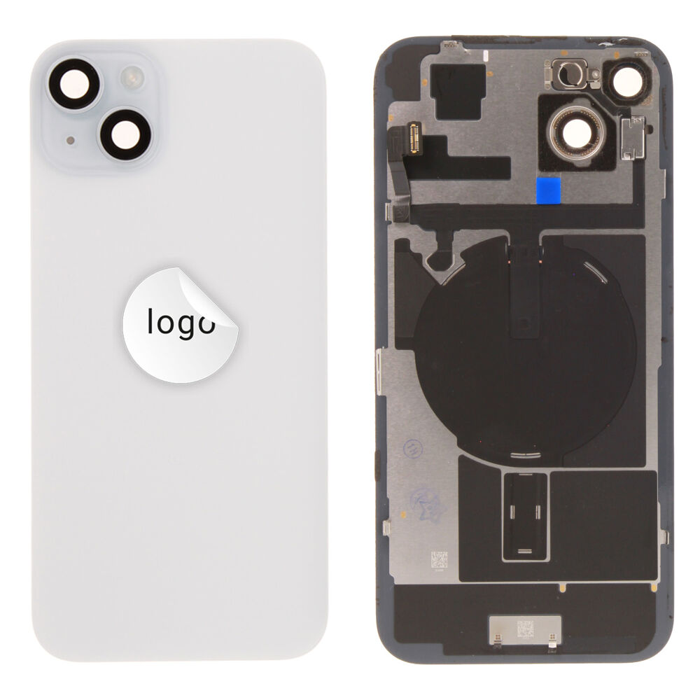 Rear Cover (Pulled C) incl. small parts - Blue, For iPhone 15 Plus