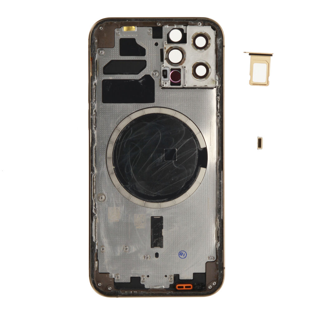 Rear Cover (Pulled A) excl. small parts - Gold, For iPhone 12 Pro