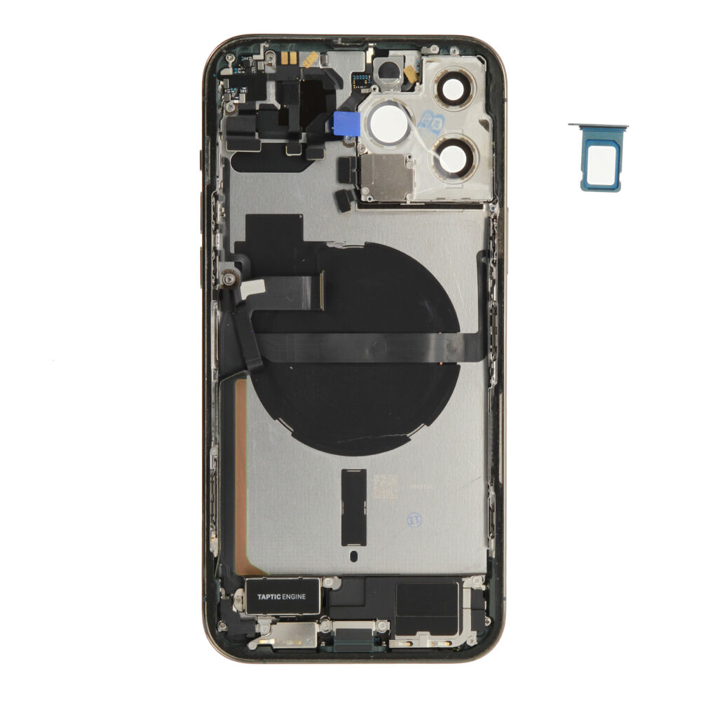 Rear Cover (Pulled C) incl. small parts - Green, For iPhone 13 Pro Max