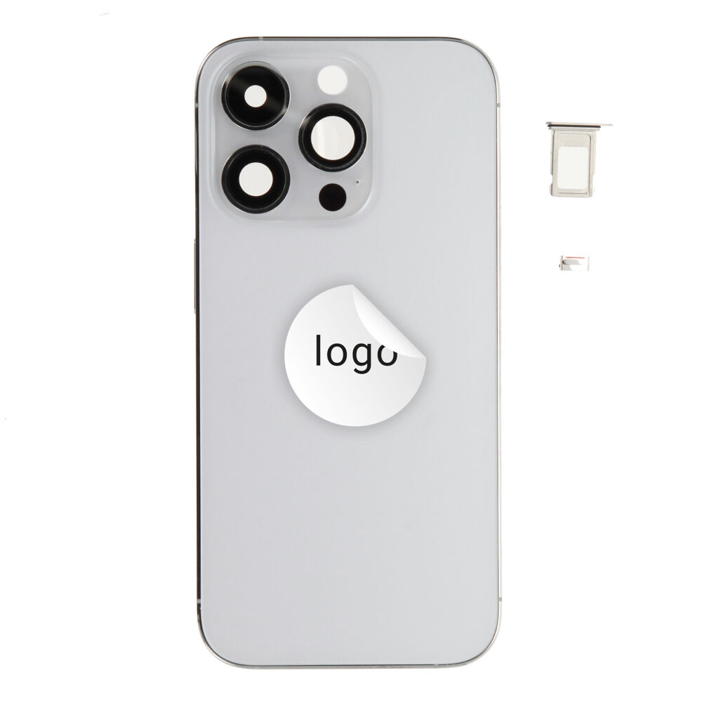 Rear Cover (Pulled A) excl. small parts - Silver, For iPhone 14 Pro