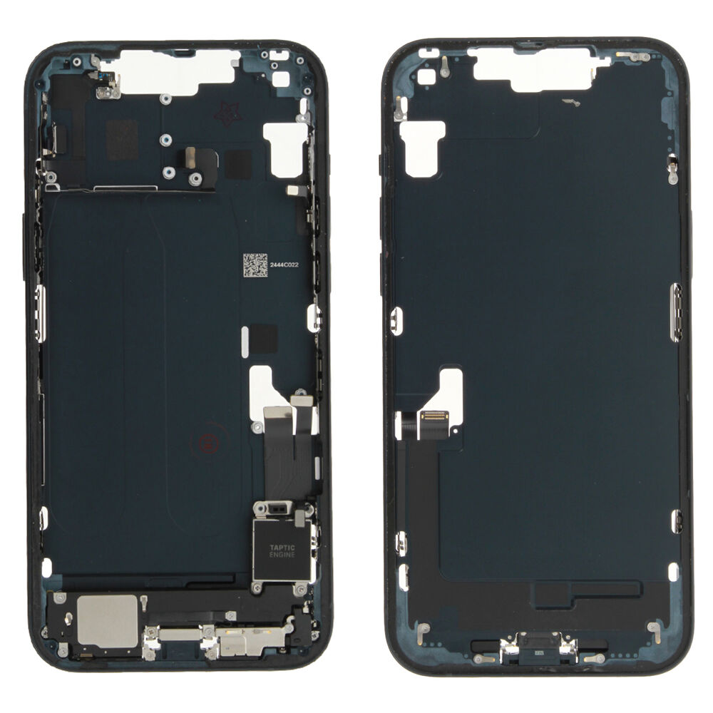 Rear Cover (Pulled C) incl. small parts - Black, For iPhone 14 Plus