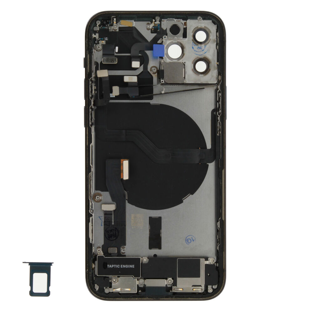 Rear Cover (Pulled B) incl. small parts - Blue, For iPhone 12 Pro