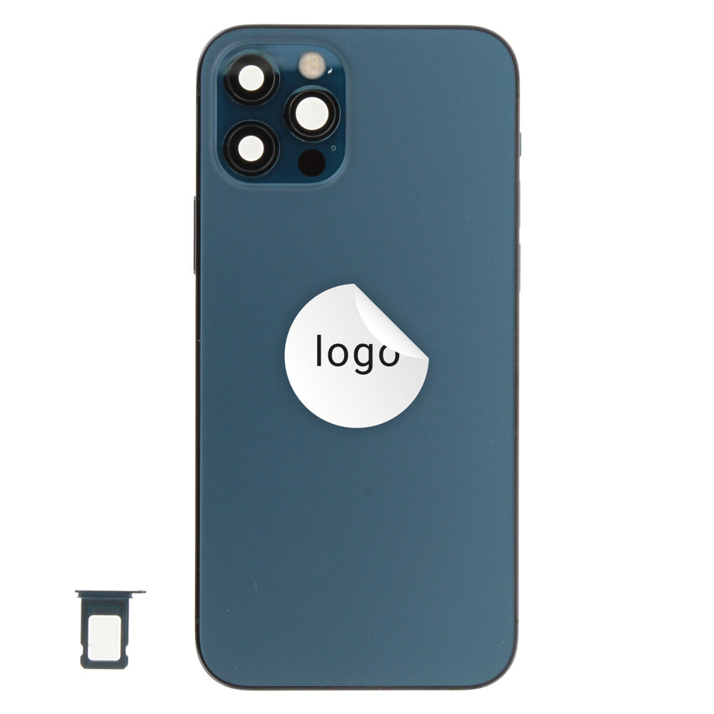 Rear Cover (Pulled B) incl. small parts - Blue, For iPhone 12 Pro