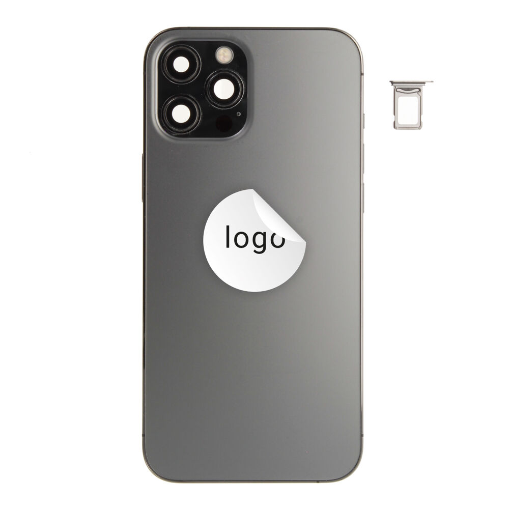 Rear Cover (Pulled A) incl. small parts - Space Grey, For iPhone 12 Pro Max