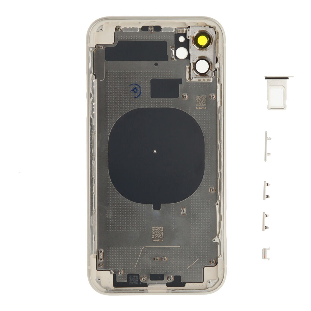 Rear Cover (excl. Logo) - White, For iPhone 11
