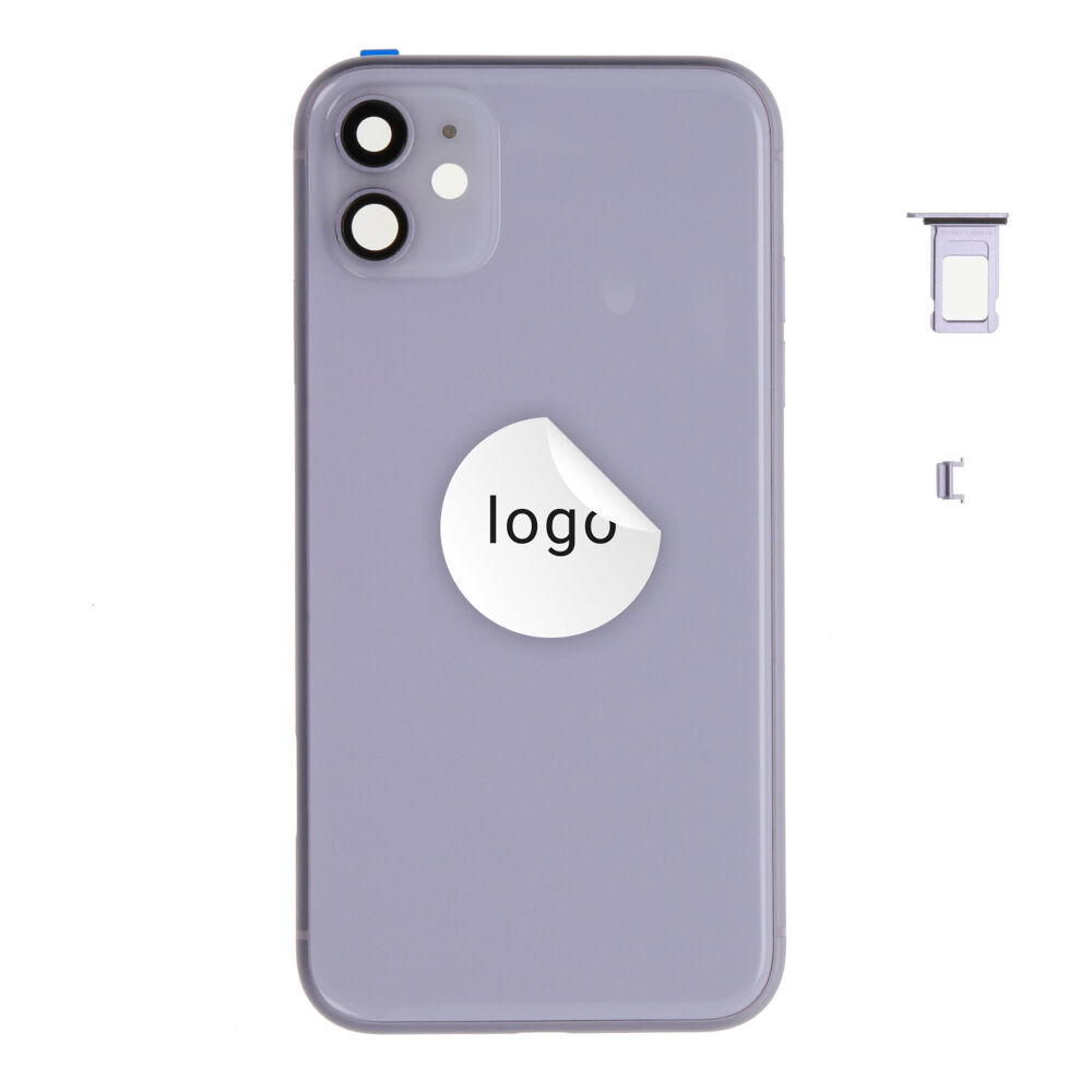 Rear Cover (Pulled A) excl. small parts - Purple, For iPhone 11