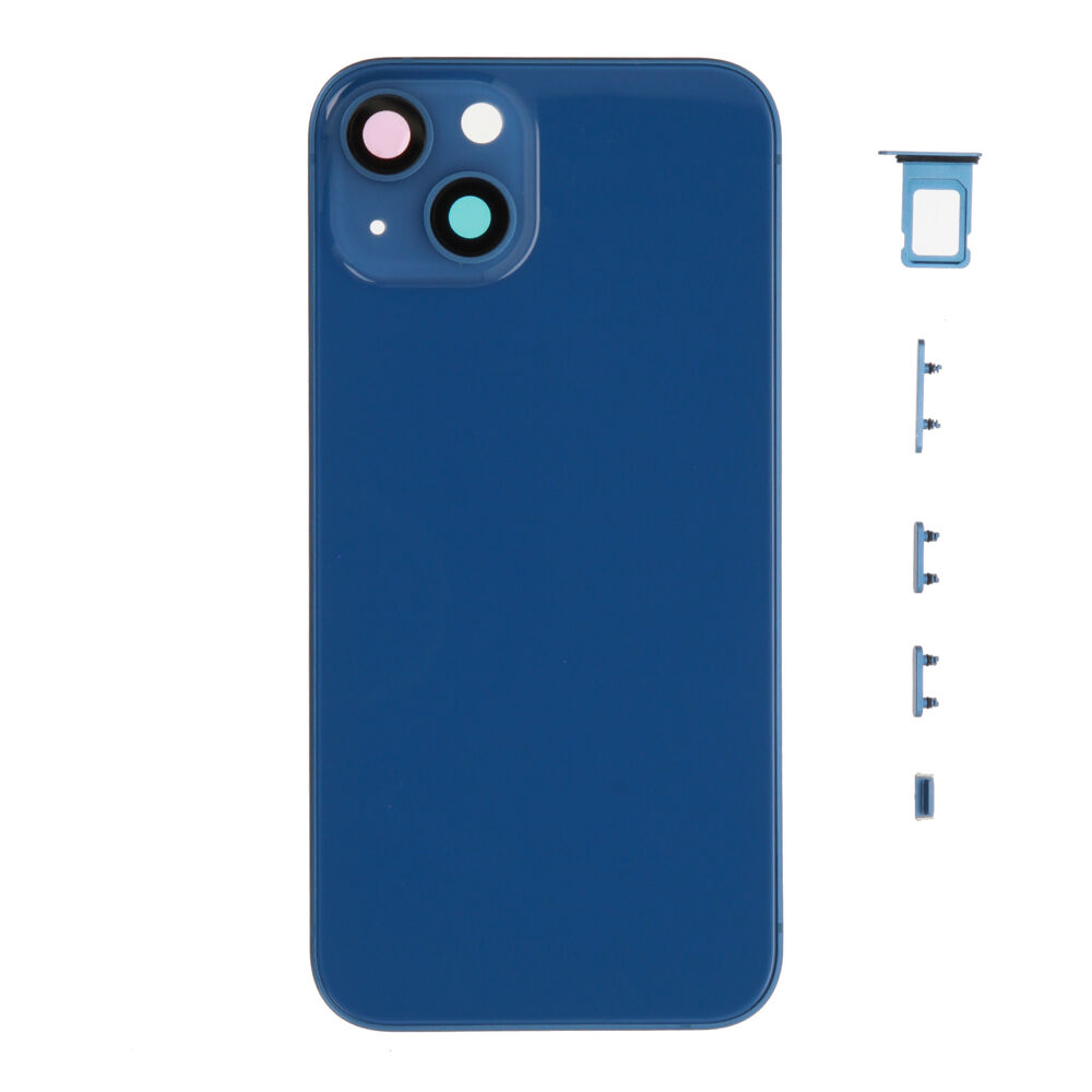 Rear Cover (excl. Logo) - Blue, For iPhone 13