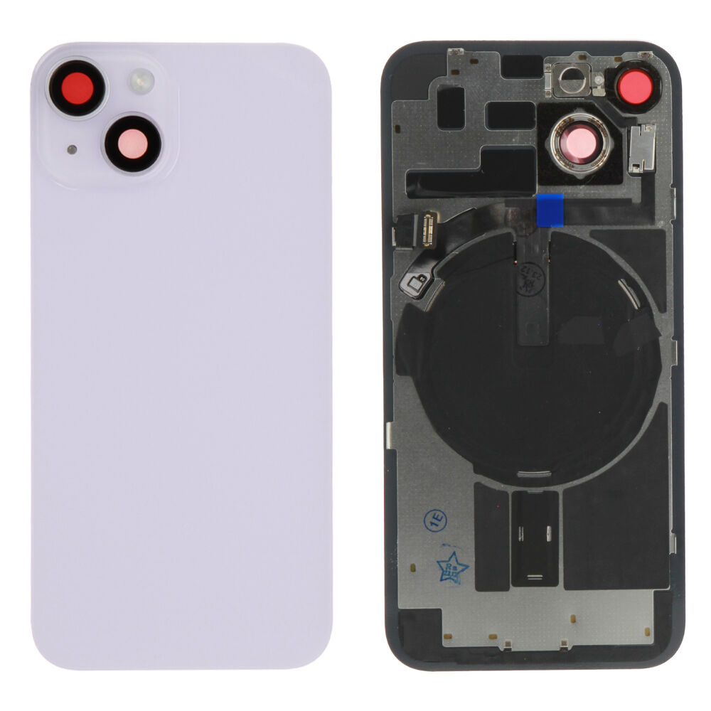 Rear Cover (excl. Logo) - Purple, For iPhone 14