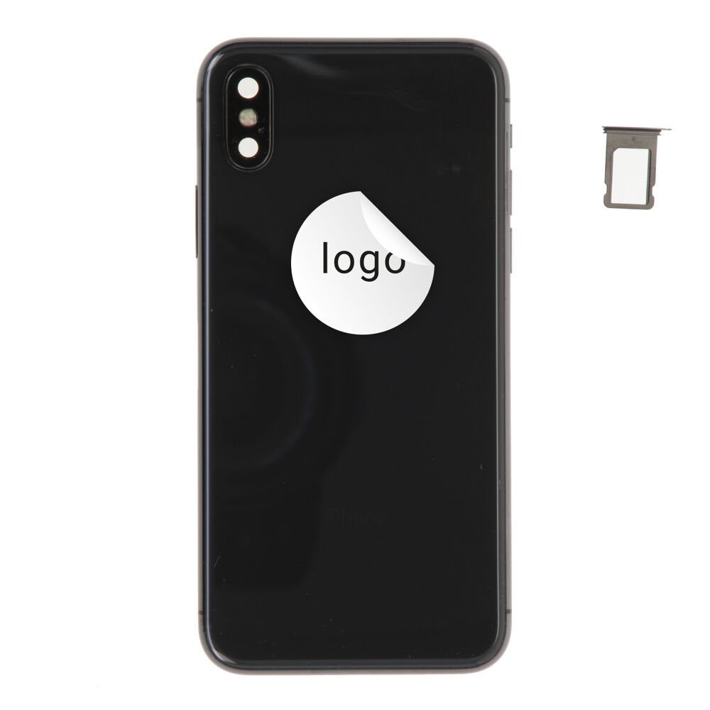 Rear Cover (Pulled A) incl. small parts - Space Grey, For iPhone X