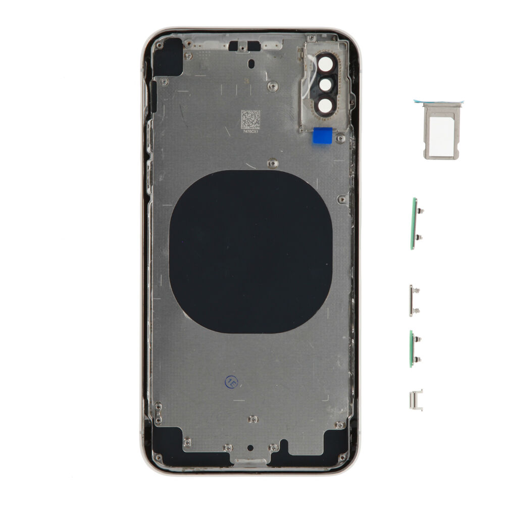 Rear Cover (excl. Logo) - Silver, For iPhone X