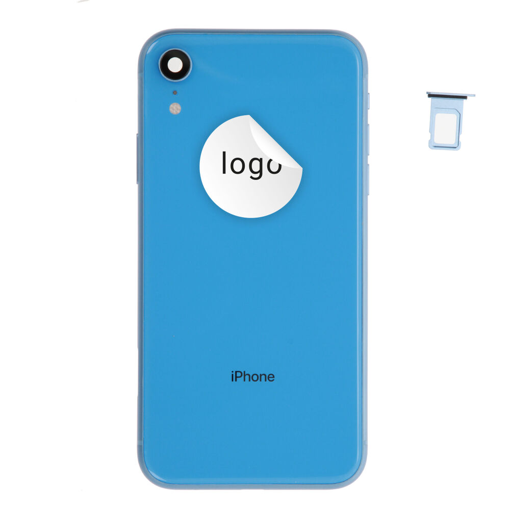 Rear Cover (Pulled B) incl. small parts - Blue, For iPhone XR