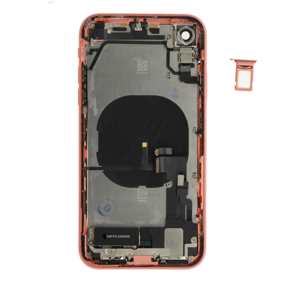 Rear Cover (Pulled B) incl. small parts - Coral, For iPhone XR