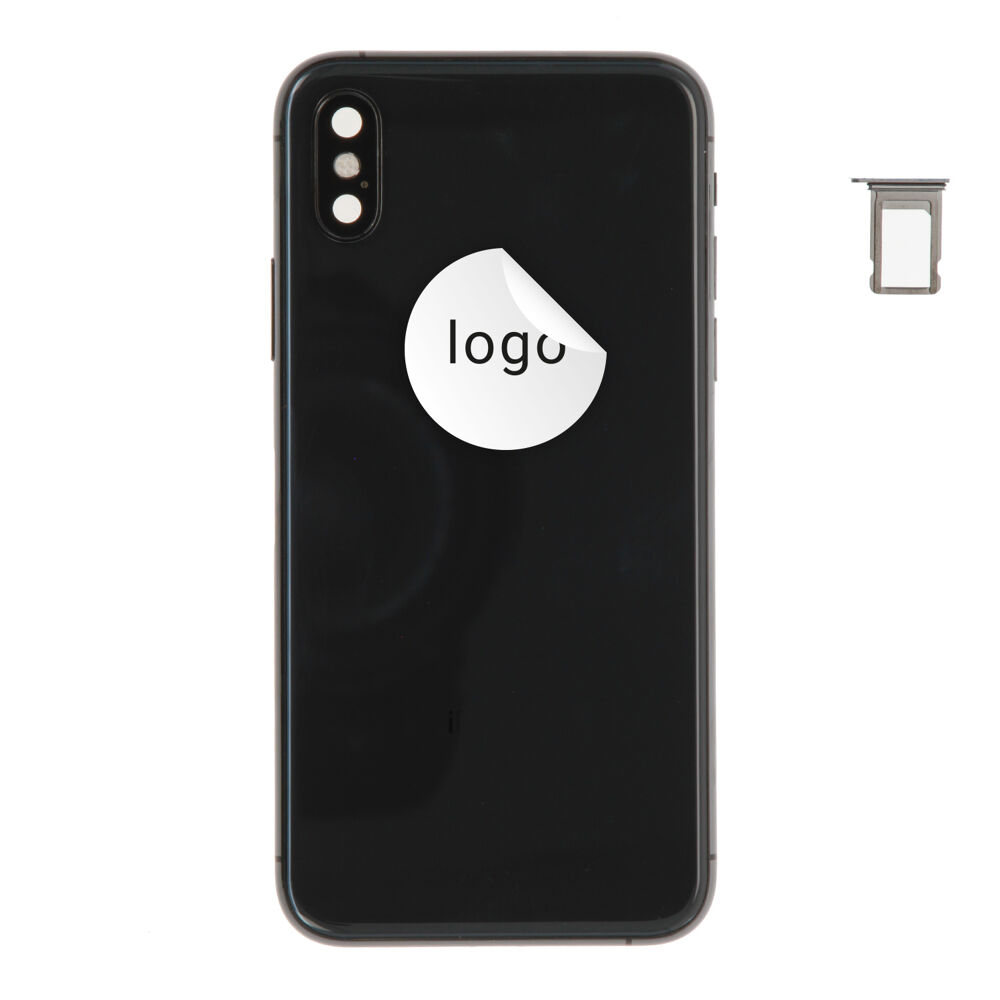 Rear Cover (Pulled B) incl. small parts - Space Grey, For iPhone XS