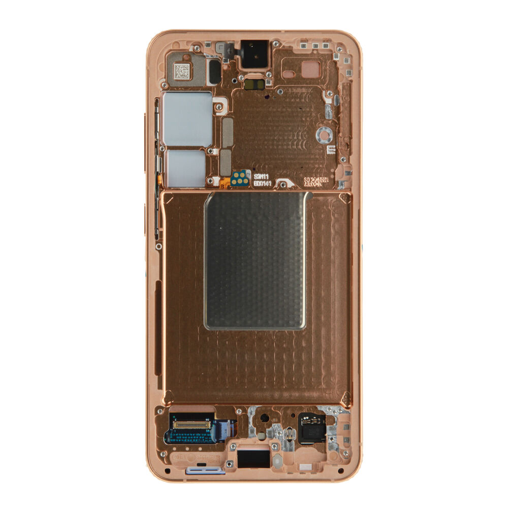 Módulo Pantalla Display incl. pre-assembled frame - Sandstone Orange, Samsung Galaxy S24; SM-S921 Original Service Pack GH82-33287G