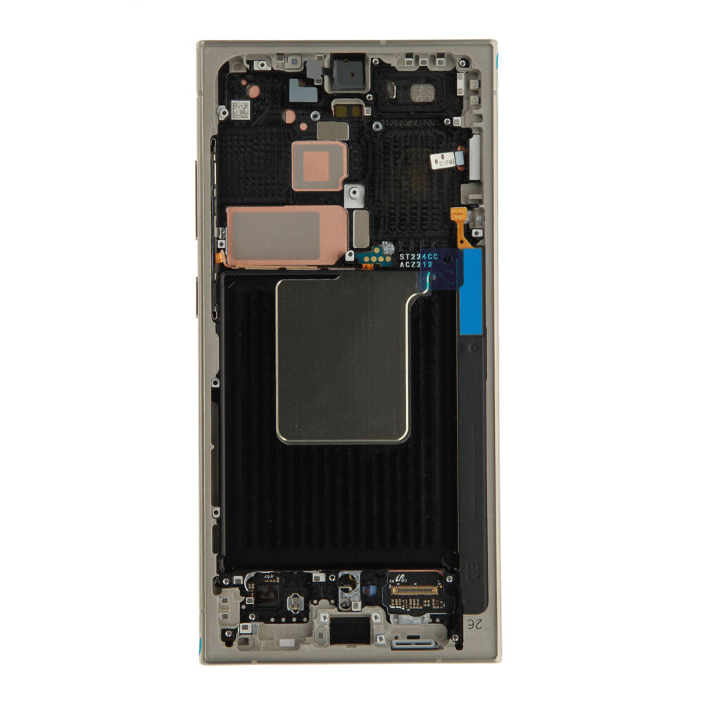 Módulo Pantalla Display incl. pre-assembled frame - Titanium Gray, Samsung Galaxy S24 Ultra; SM-S928 Original Service Pack GH82-33396A