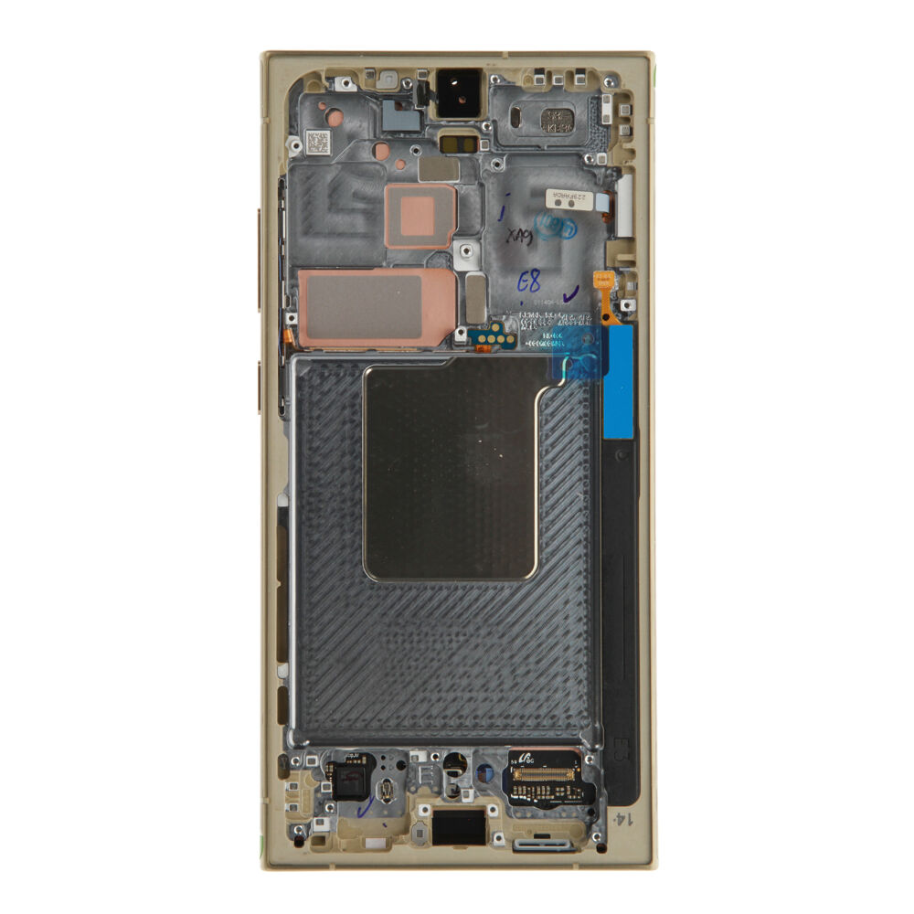 Módulo Pantalla Display incl. pre-assembled frame - Titanium Yellow, Samsung Galaxy S24 Ultra; SM-S928 Original Service Pack GH82-33396C