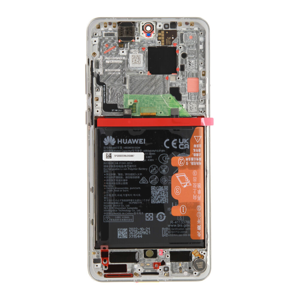 Módulo Pantalla Display incl. battery (Original) - Silver, Huawei Mate 50 Original Service Pack