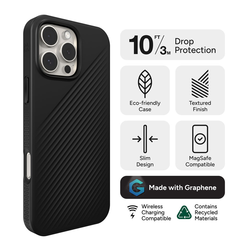 Luxe Snap - Black, For iPhone 16 Pro Max