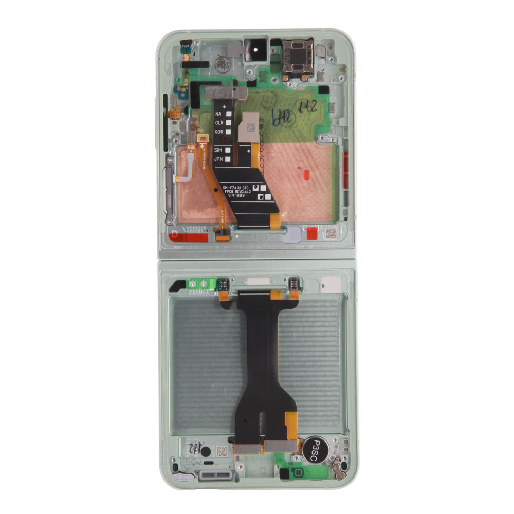 Módulo Pantalla Display (Original) - Light Green, Samsung Galaxy Z Flip6; SM-F741B Original Service Pack GH82-35014D