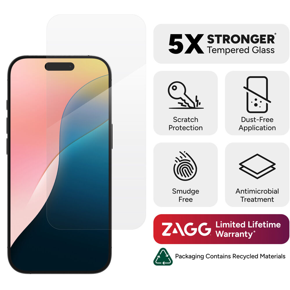 ZAGG/InvisibleShield Glass (clear) Elite, Apple iPhone 16 Pro
