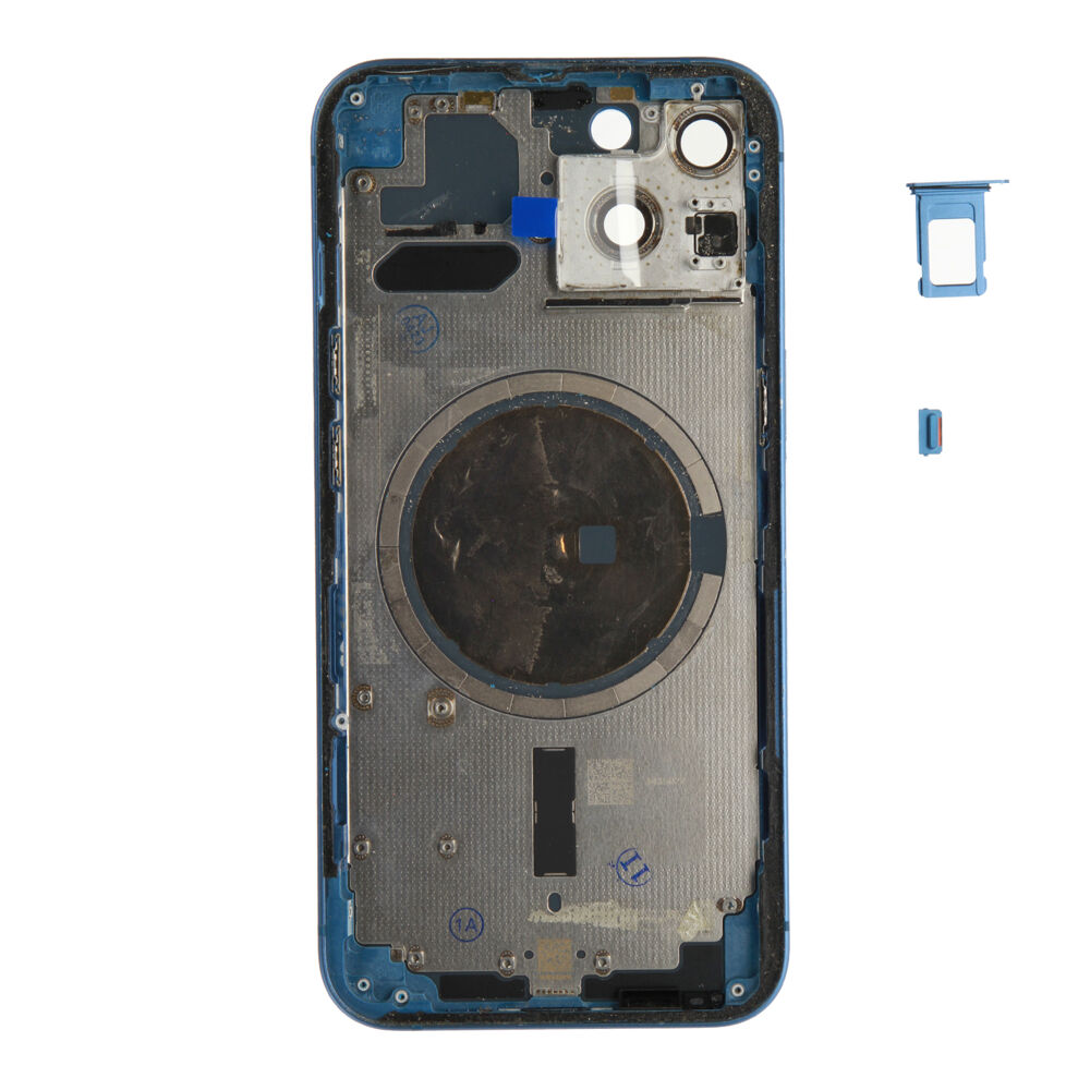 Rear Cover (Pulled A) excl. small parts - Blue, For iPhone 13