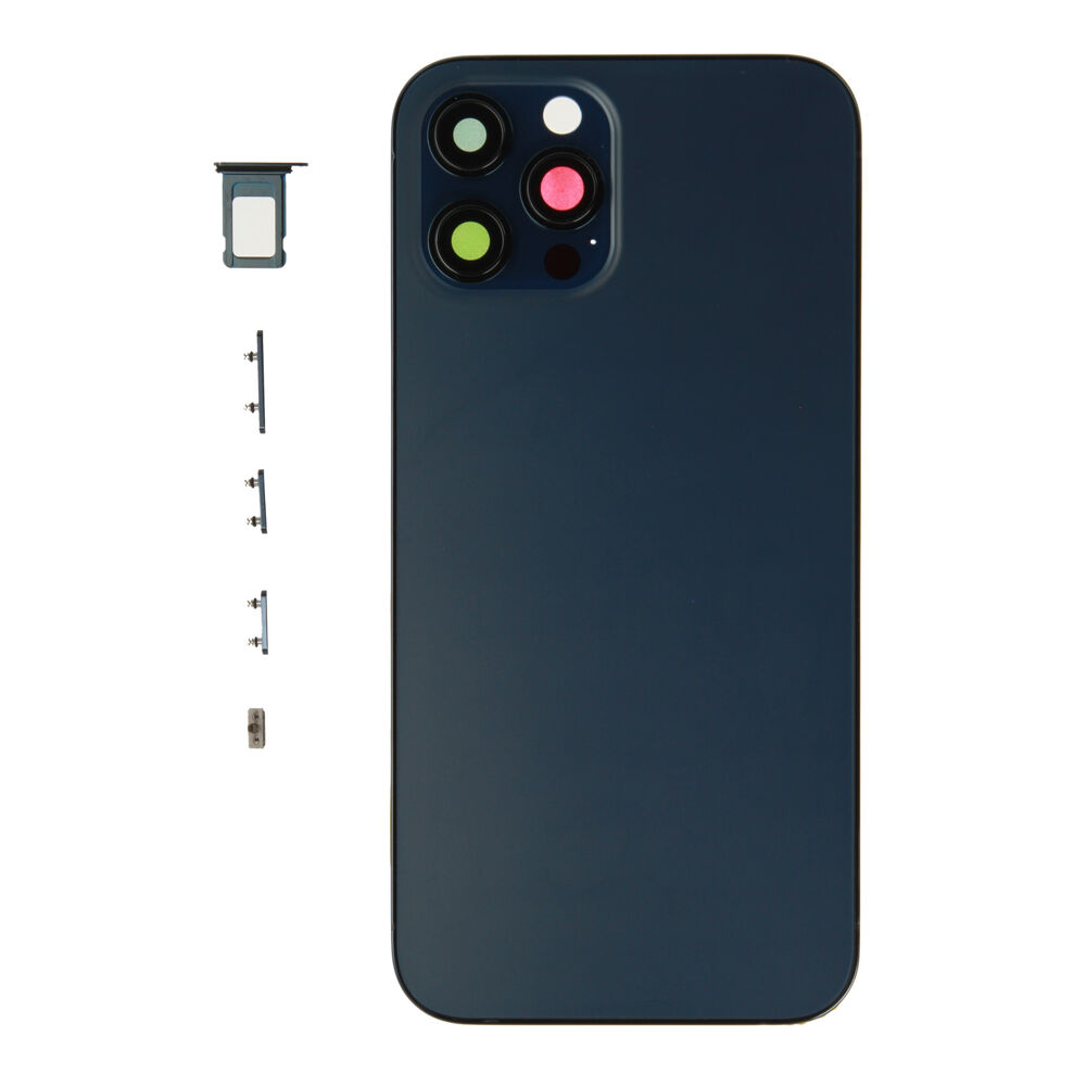 Rear Cover (excl. Logo) - Blue, For iPhone 12 Pro