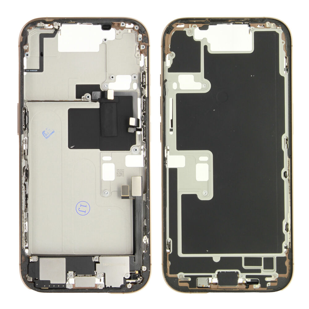 Rear Cover (Pulled A) incl. small parts - Desert Titanium, For iPhone 16 Pro