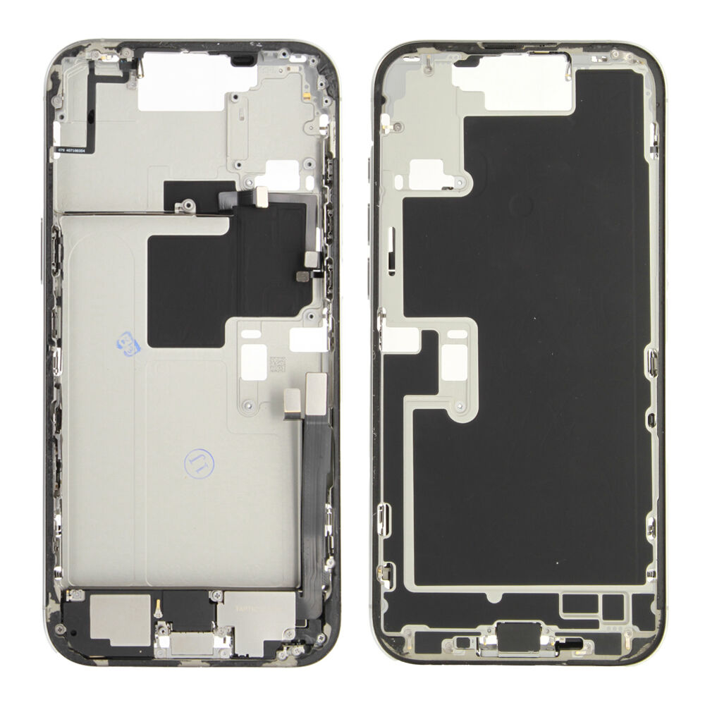 Rear Cover (Pulled C) incl. small parts - White, For iPhone 16 Pro Max