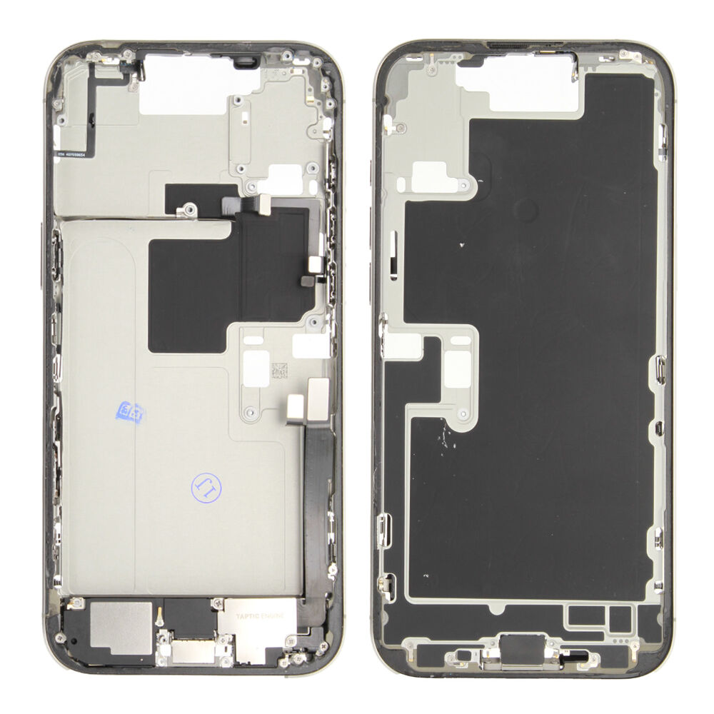 Rear Cover (Pulled B) incl. small parts - Grey, For iPhone 16 Pro Max