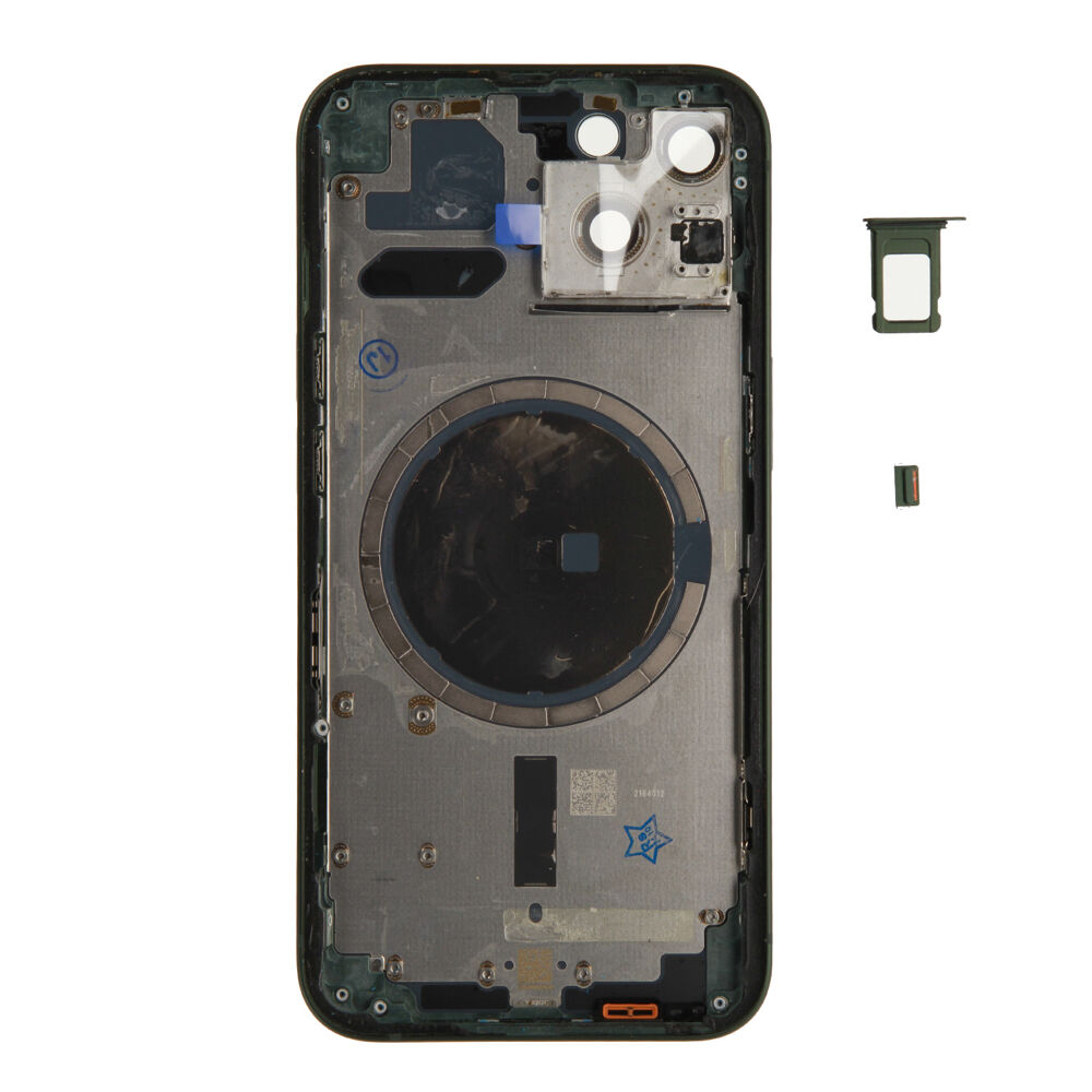 Rear Cover (Pulled A) excl. small parts - Green, For iPhone 13