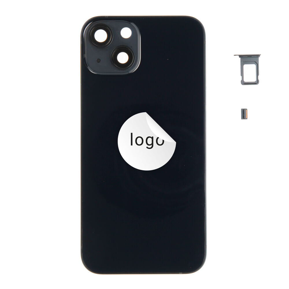 Rear Cover (Pulled A) excl. small parts - Black, For iPhone 13