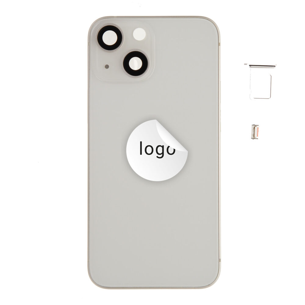 Rear Cover (Pulled A) excl. small parts - White, For iPhone 13 mini