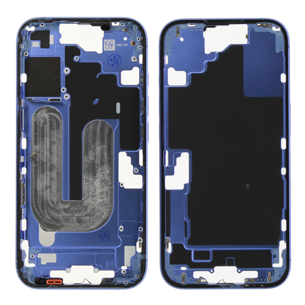 Rear Cover (Pulled A) excl. small parts - Blue, For iPhone 16