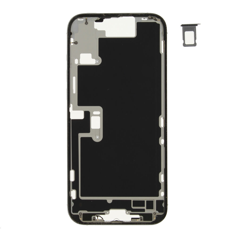 Middle Frame (Pulled A) excl. small parts - White, For iPhone 16 Pro Max