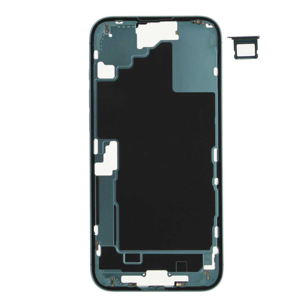 Middle Frame (Pulled A) excl. small parts - Green, For iPhone 16
