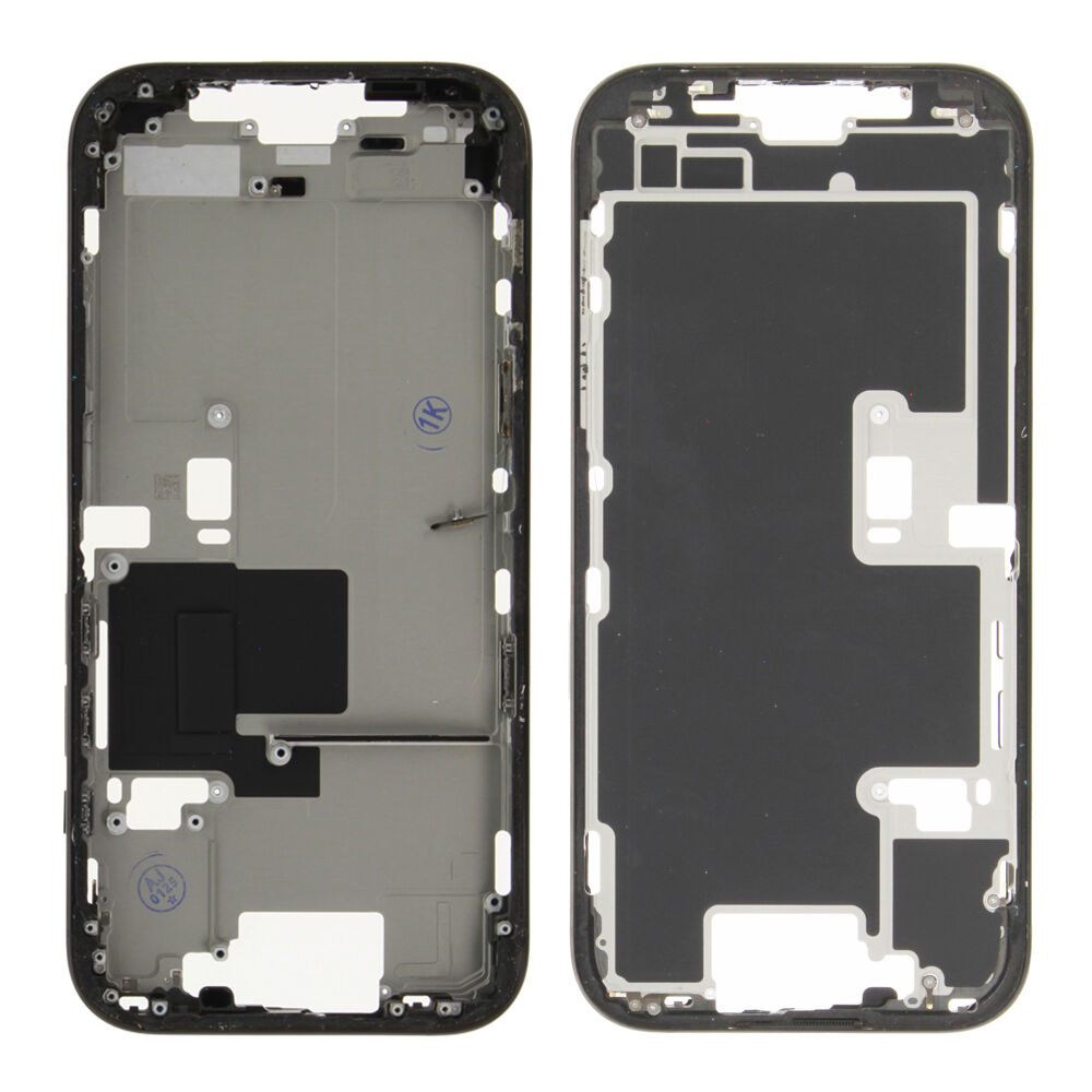 Rear Cover (Pulled A) excl. small parts - Black, For iPhone 16 Pro