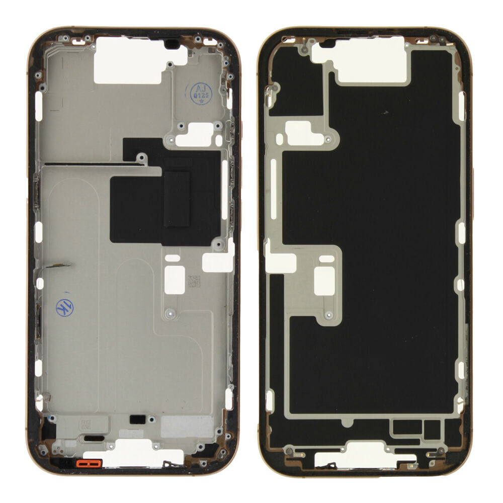Rear Cover (Pulled A) excl. small parts - Desert Titanium, For iPhone 16 Pro