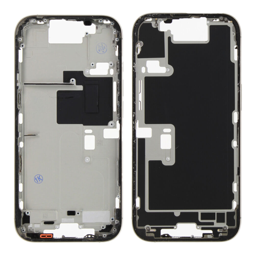 Rear Cover (Pulled A) excl. small parts - Grey, For iPhone 16 Pro