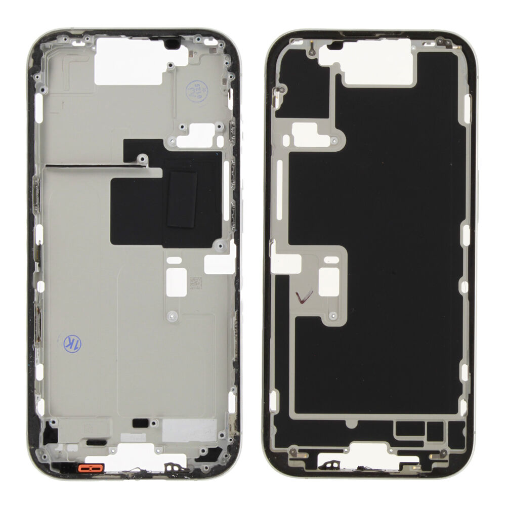 Rear Cover (Pulled A) excl. small parts - White, For iPhone 16 Pro