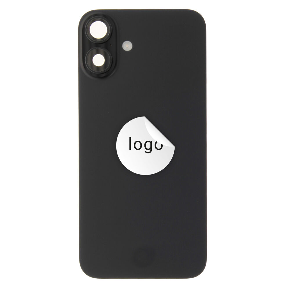 Back Glass (Pulled C) - Black, For iPhone 16 Plus