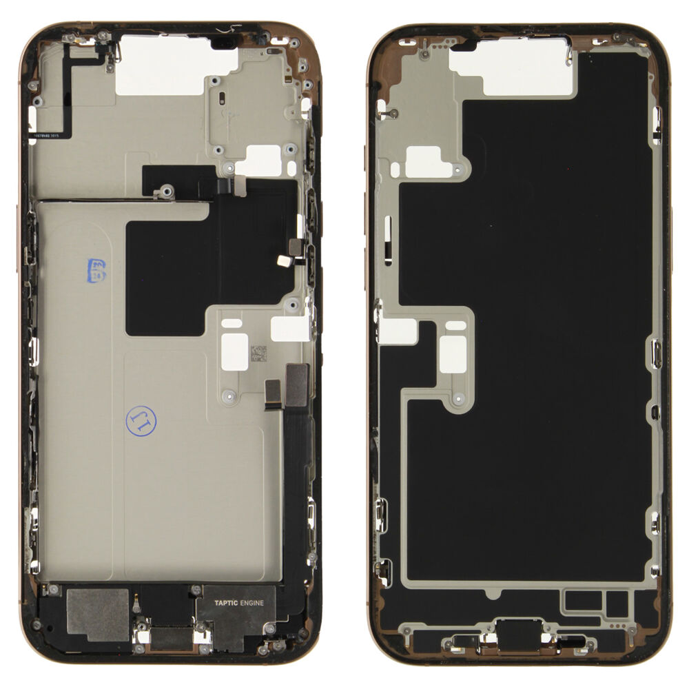 Rear Cover (Pulled A) incl. small parts - Desert Titanium, For iPhone 16 Pro Max
