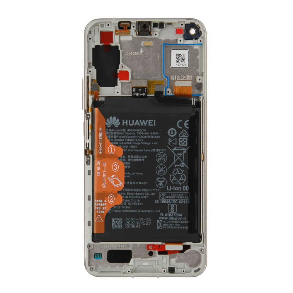 Módulo Pantalla Display incl. frame (Original) - Icelandic Frost, Honor 20 Pro Original Service Pack