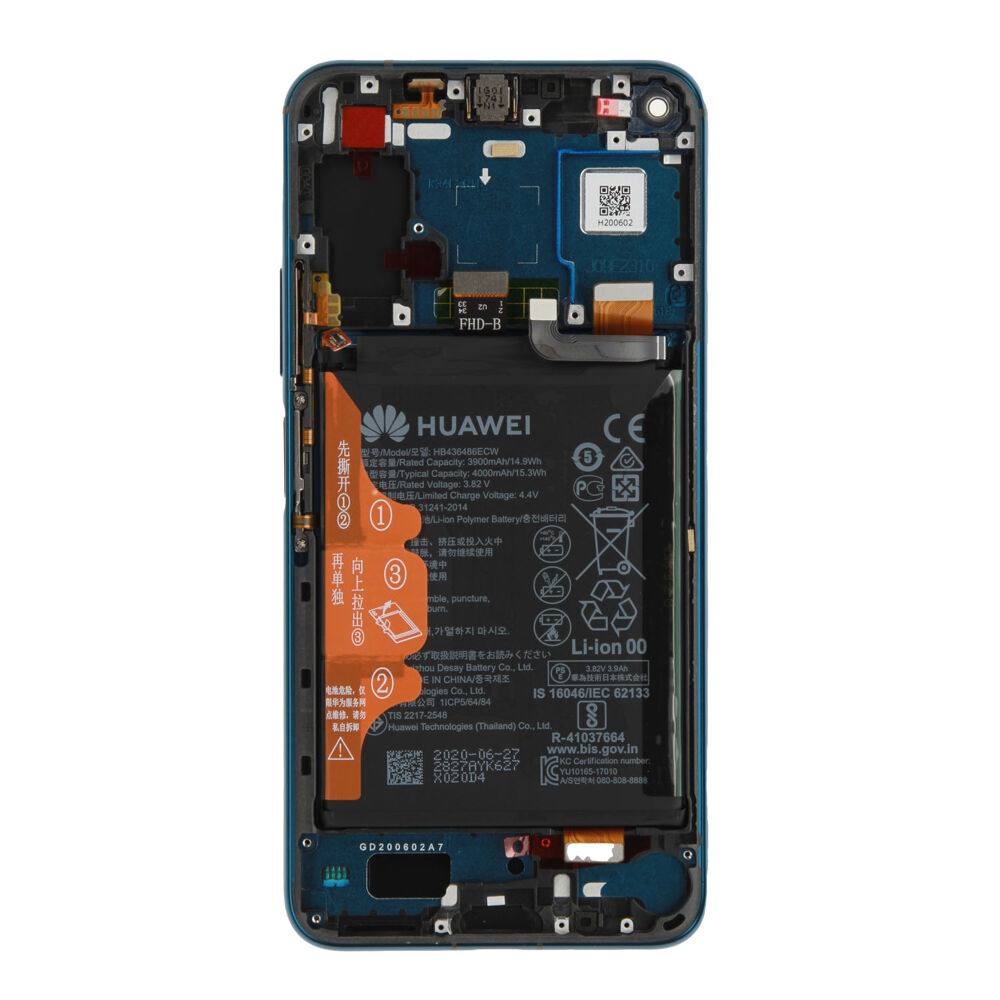 Módulo Pantalla Display incl. frame (Original) - Blue, Honor 20 Pro Original Service Pack