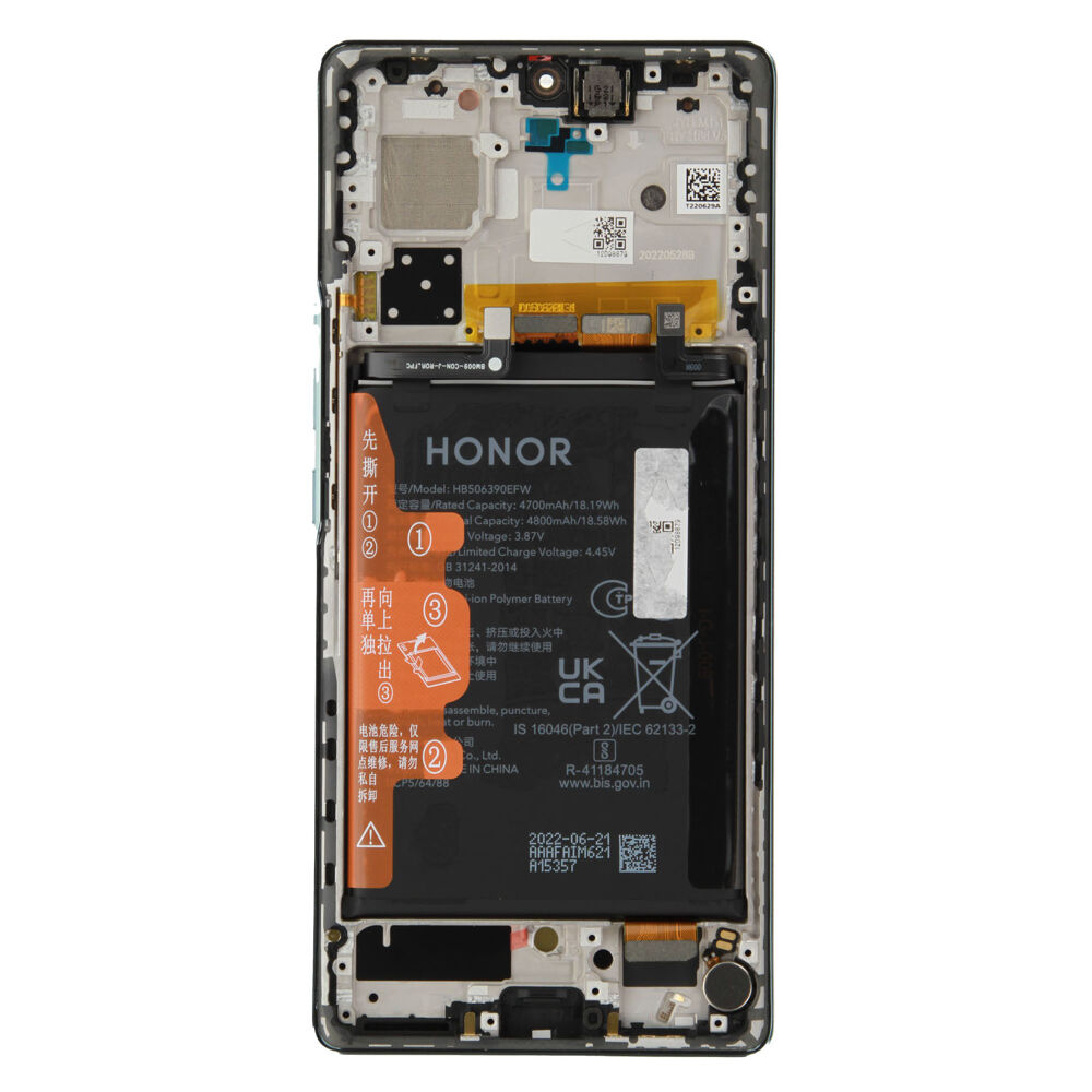 Módulo Pantalla Huawei Display incl. battery (Original) - Green, Honor 70 Original Service Pack