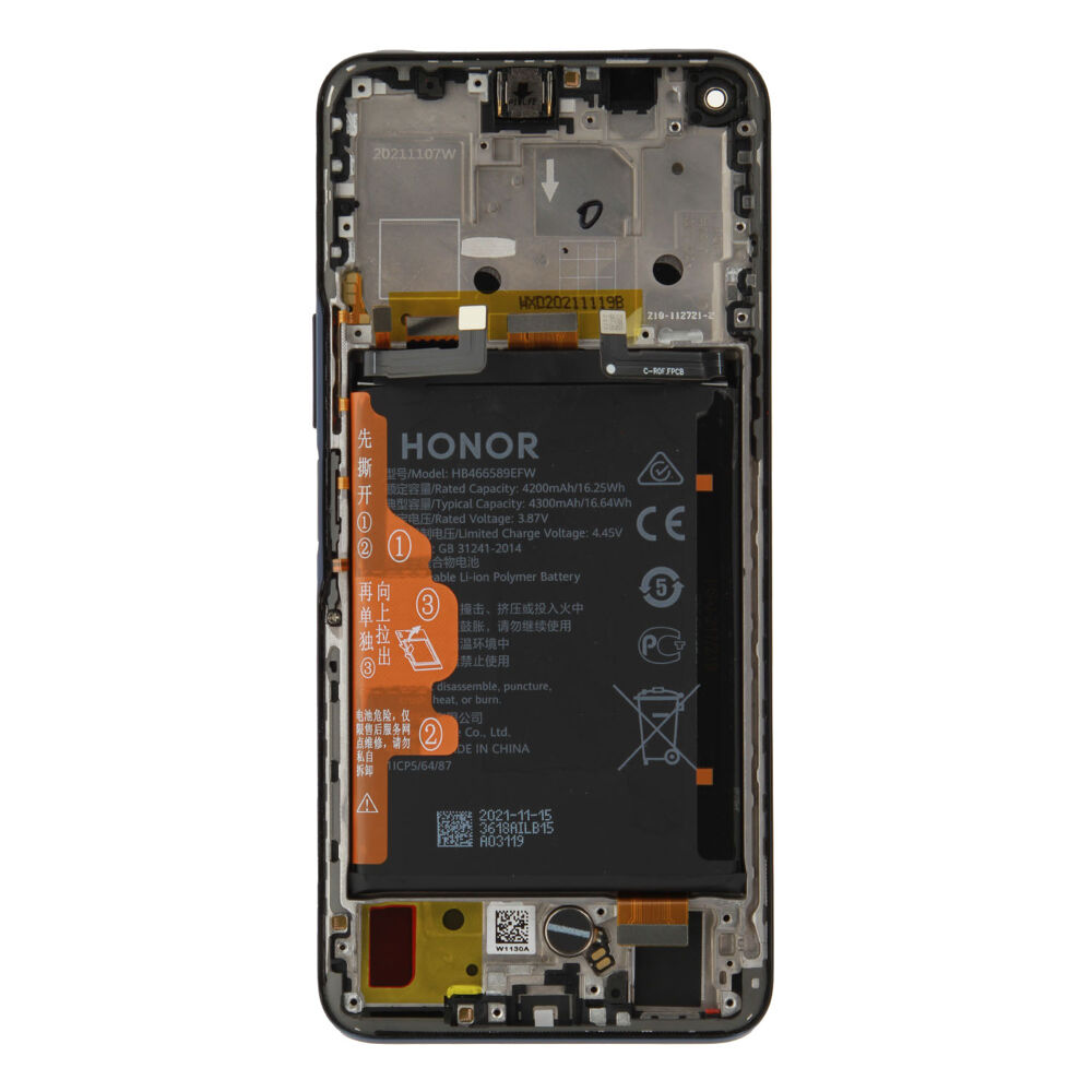 Módulo Pantalla Display incl. frame (Original) - Blue, Honor 50 Lite Original Service Pack